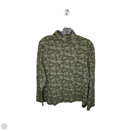 Top Long Sleeve By Croft And Barrow In Green, Size: Xl