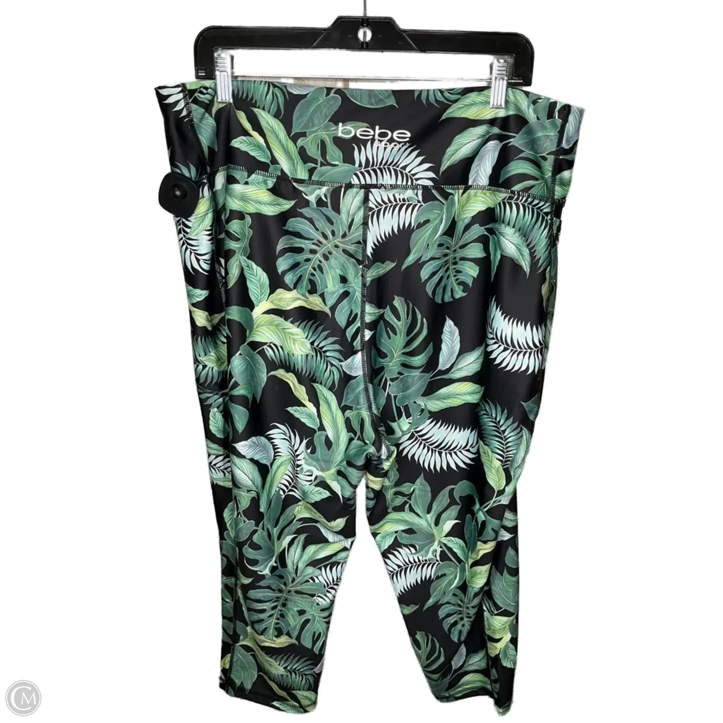 Athletic Leggings Capris By Bebe In Green, Size: 3x