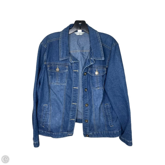 Jacket Denim By Christopher And Banks In Blue, Size: Xl