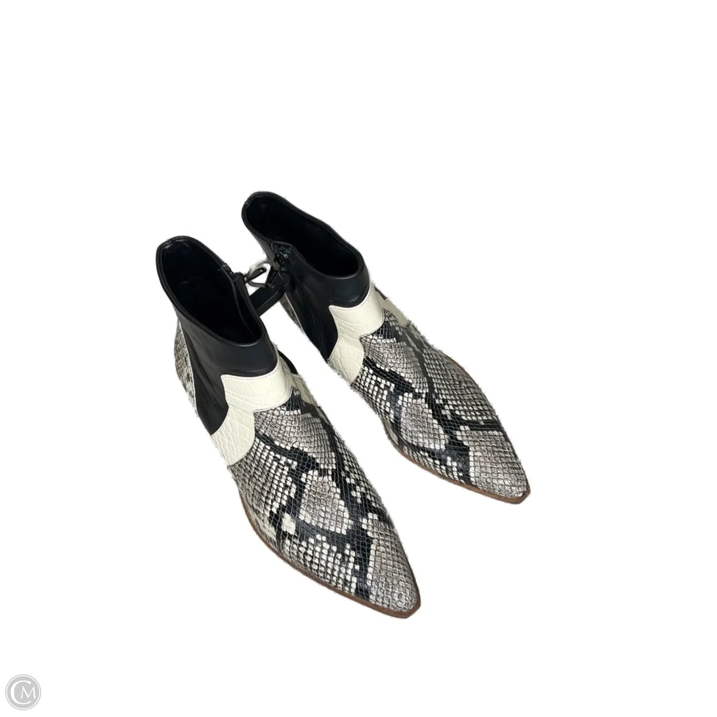 Boots Ankle Heels By Gianni Bini In Animal Print, Size: 9