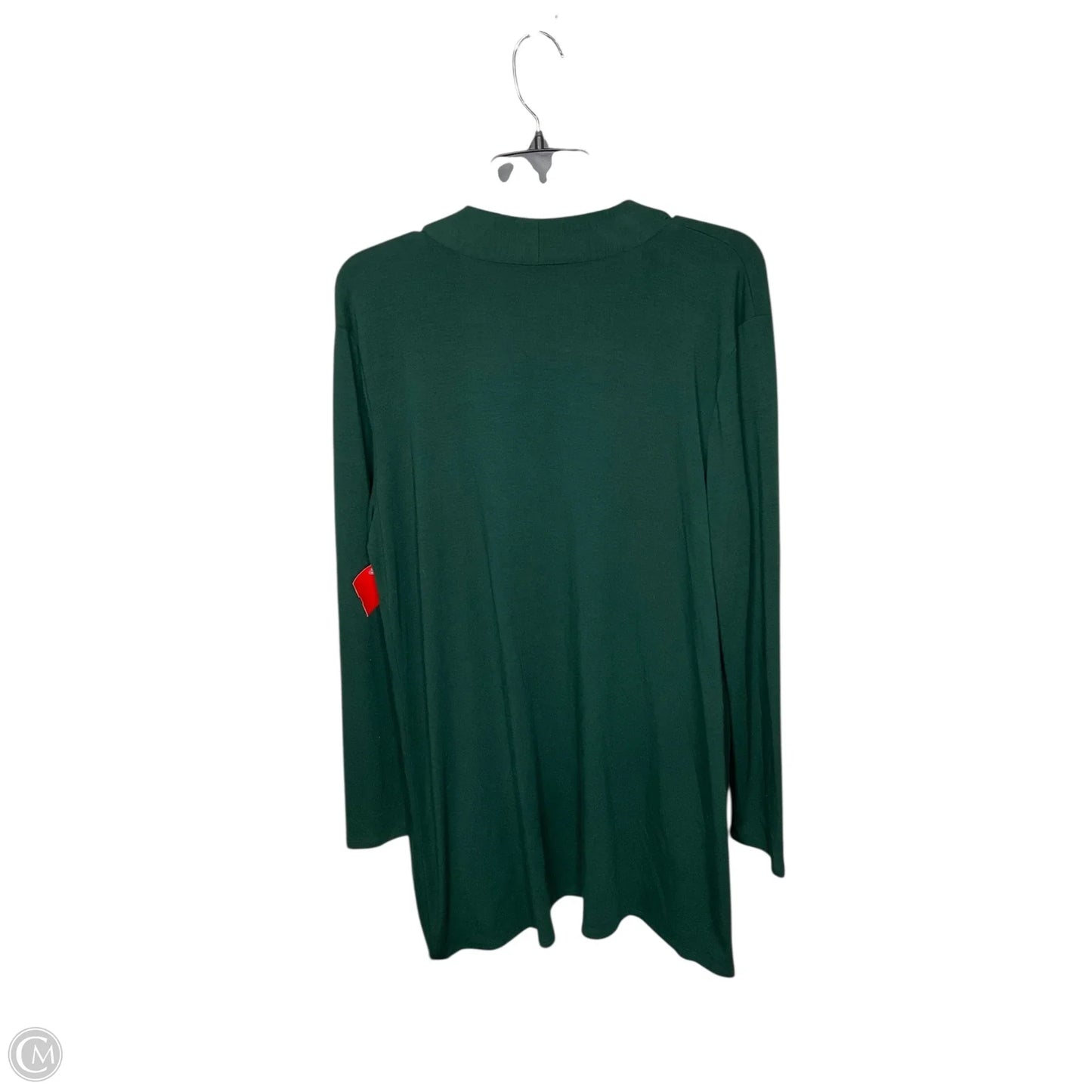 Cardigan By Zenana In Green, Size: 1x