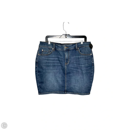 Skirt Midi By Torrid In Blue, Size: 14