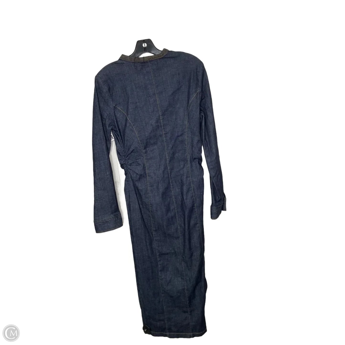 Dress Casual Maxi By Zara In Blue Denim, Size: L