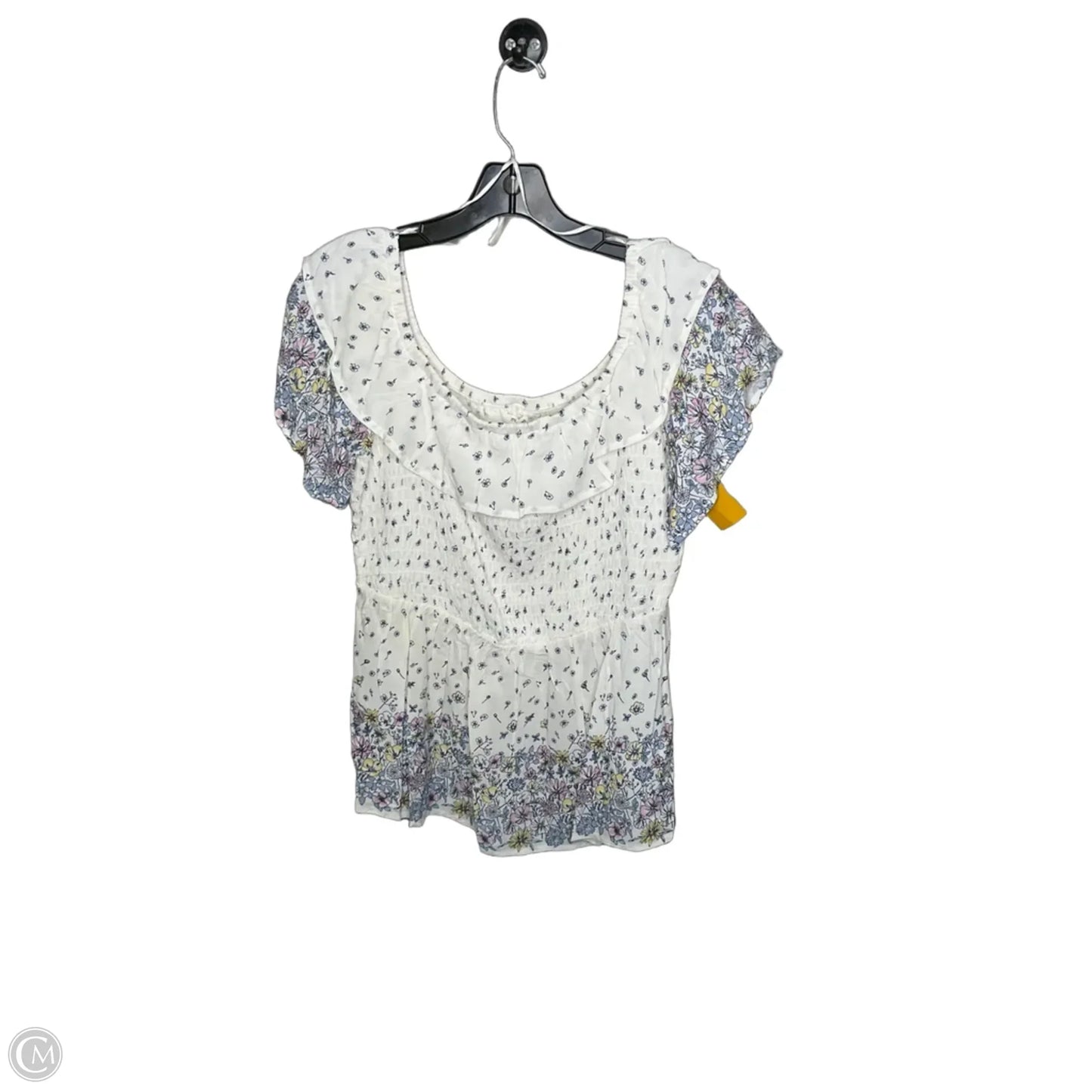 Top Short Sleeve By Loft In Teal, Size: M