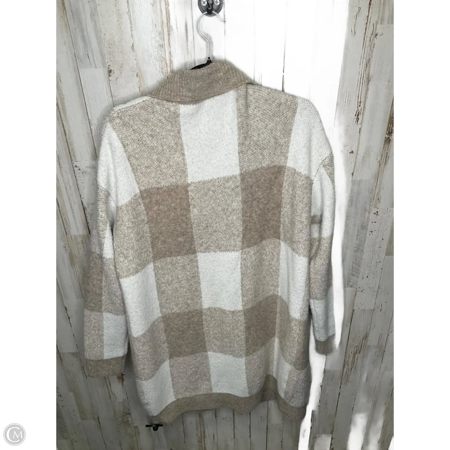 Cardigan By Altard State In Brown & Cream, Size: Xl