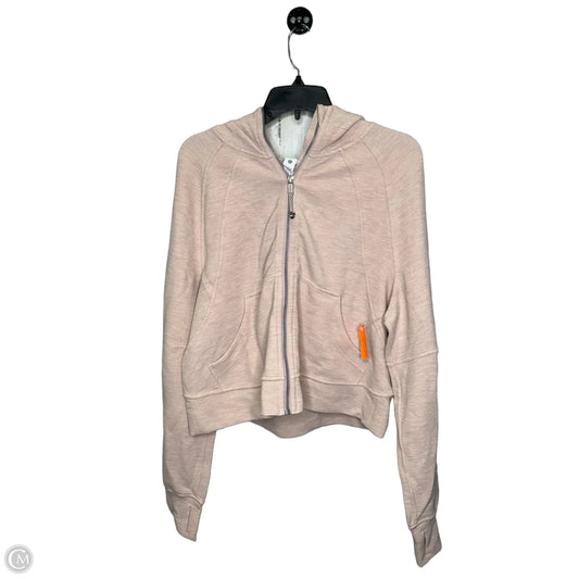 Athletic Jacket By Lululemon In Pink, Size: M