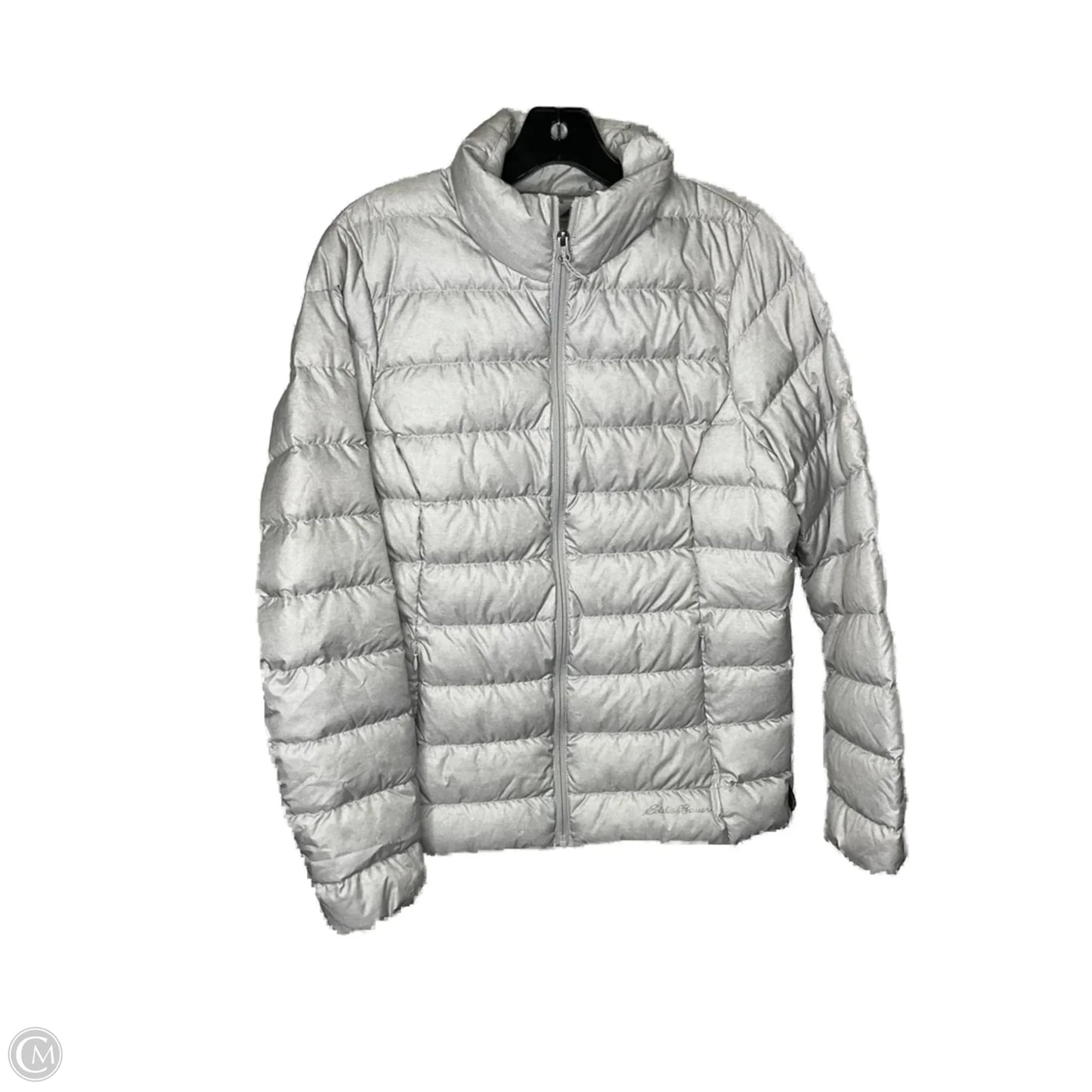 Jacket Puffer & Quilted By Eddie Bauer In Grey, Size: M