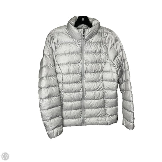 Jacket Puffer & Quilted By Eddie Bauer In Grey, Size: M