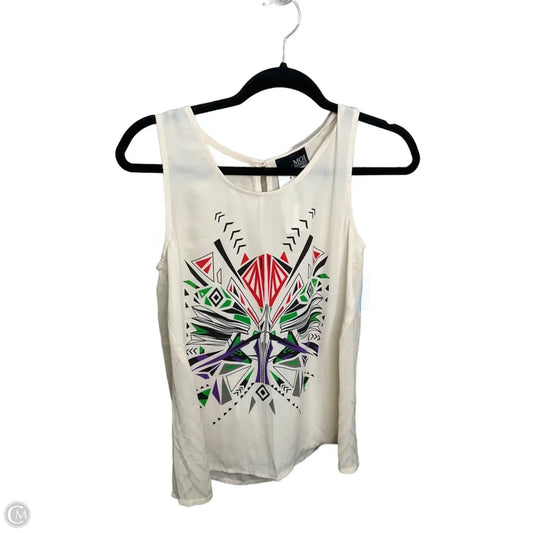 Top Sleeveless By Clothes Mentor In Cream, Size: M