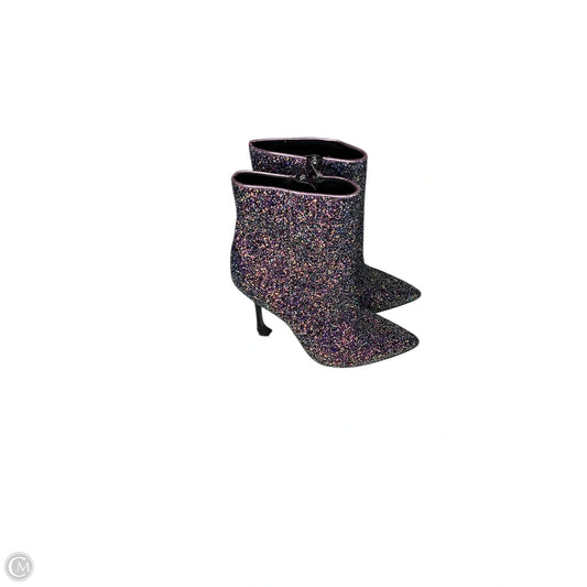 Boots Ankle Heels By Marc Fisher In Silver, Size: 6