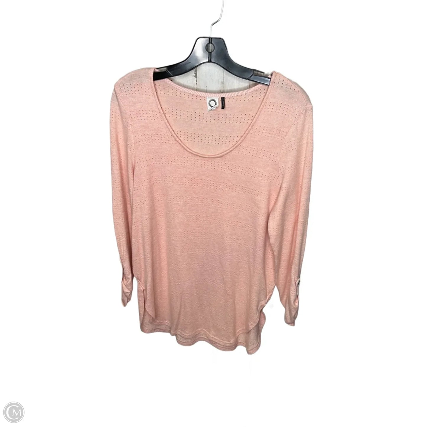 Top Long Sleeve By Anthropologie In Orange, Size: S