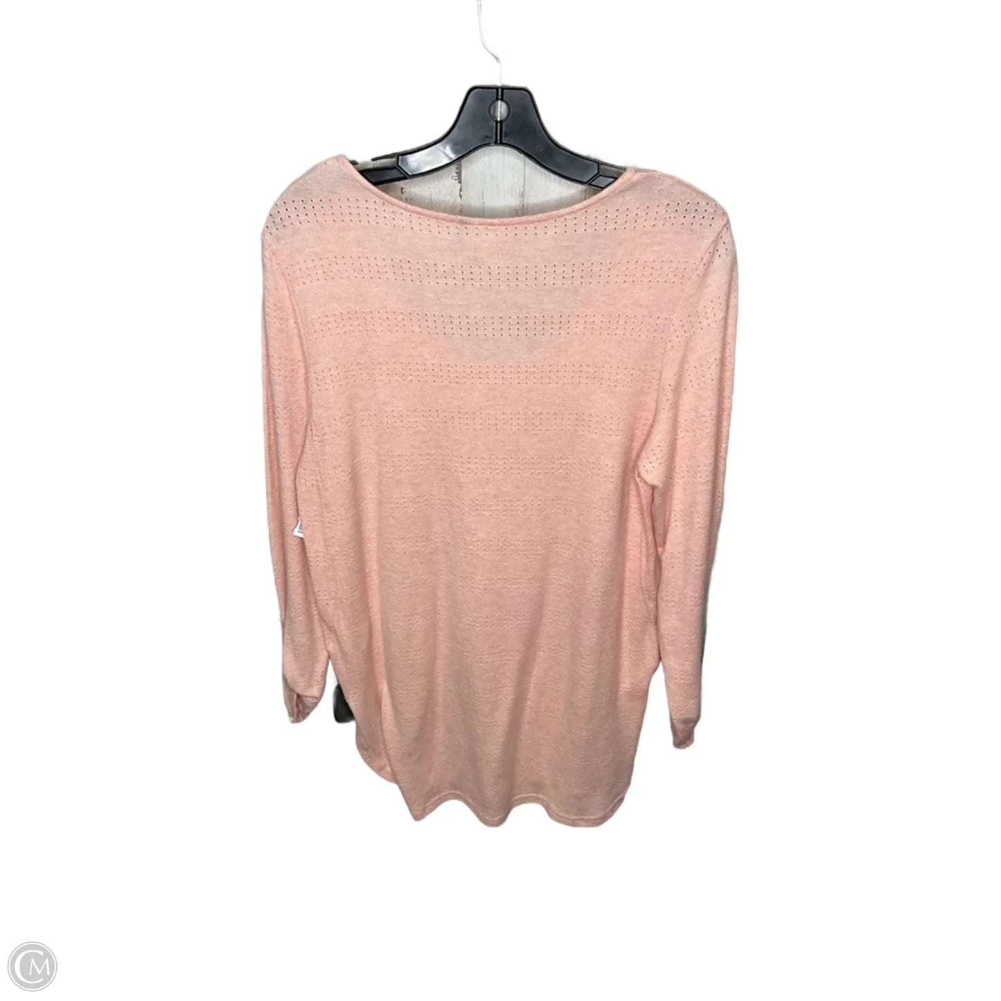 Top Long Sleeve By Anthropologie In Orange, Size: S