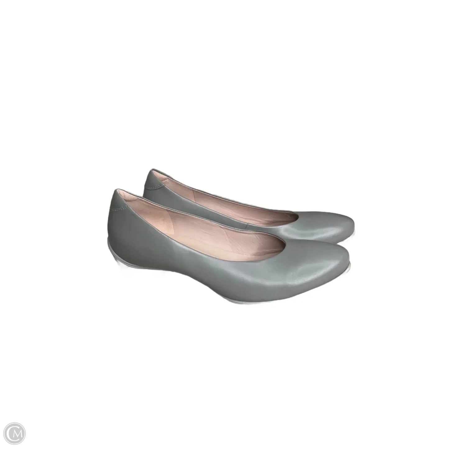 Shoes Heels Block By Ecco In Grey, Size: 11