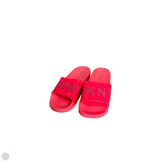Sandals Flats By Dkny In Pink, Size: 8