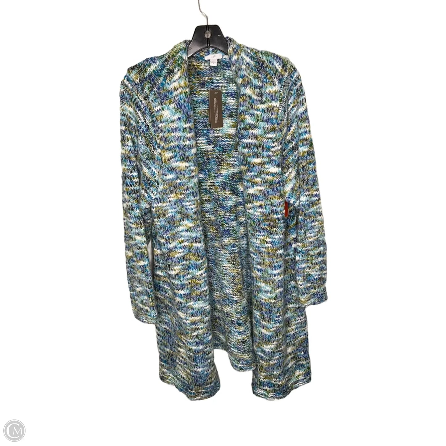 Sweater Cardigan By Coldwater Creek In Blue, Size: 3x