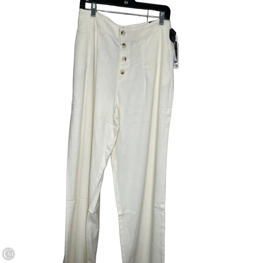 Pants Linen By Rewash In Cream, Size: Xl