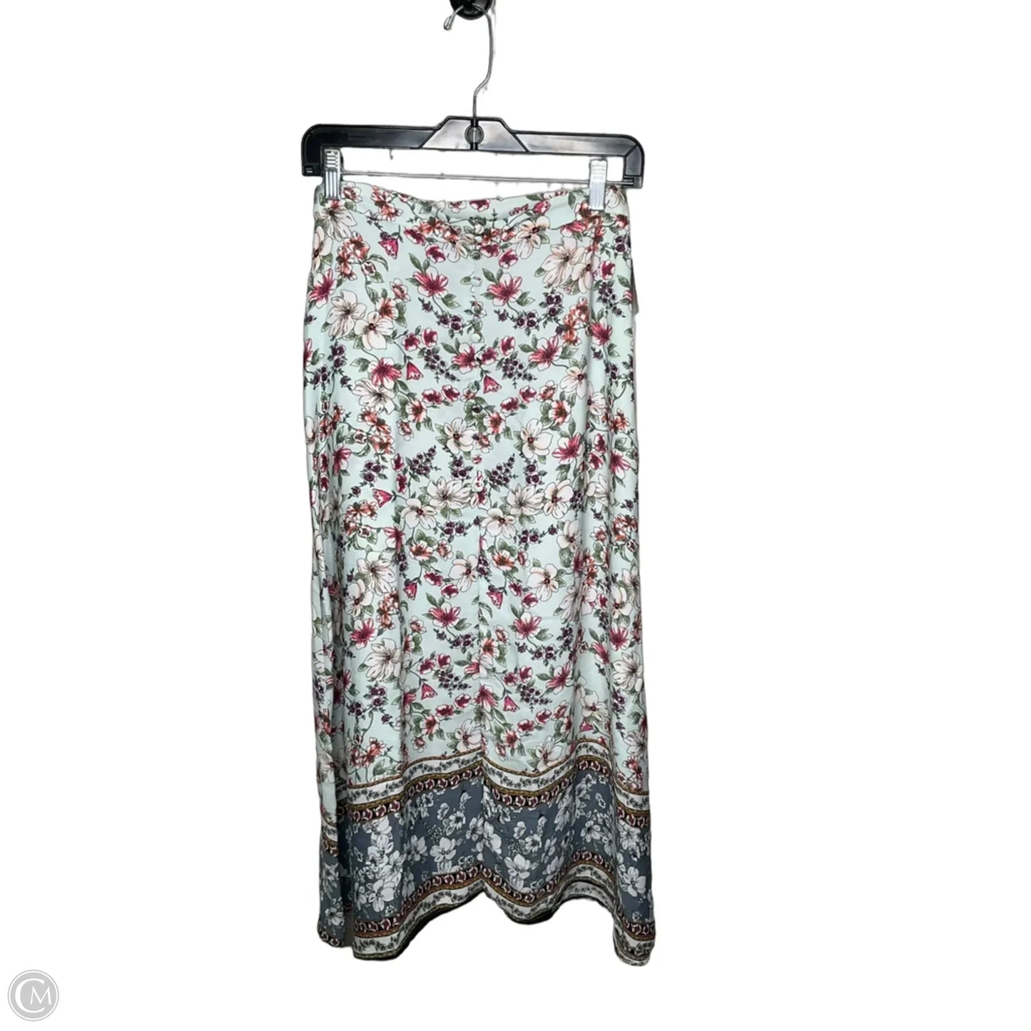Skirt Midi By Clothes Mentor In Floral Print, Size: M