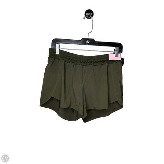 Athletic Shorts By Lululemon In Green, Size: 8