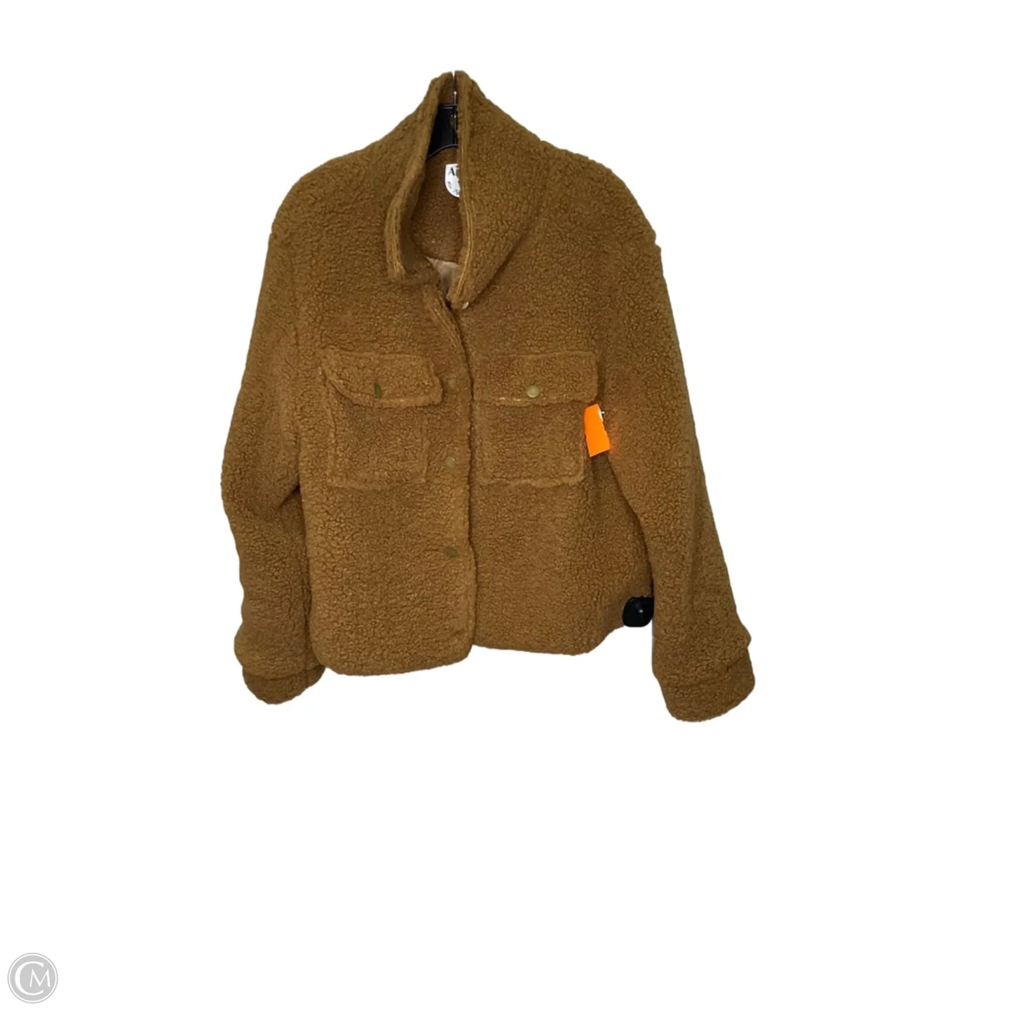 Jacket Faux Fur & Sherpa By Arula In Brown, Size: L