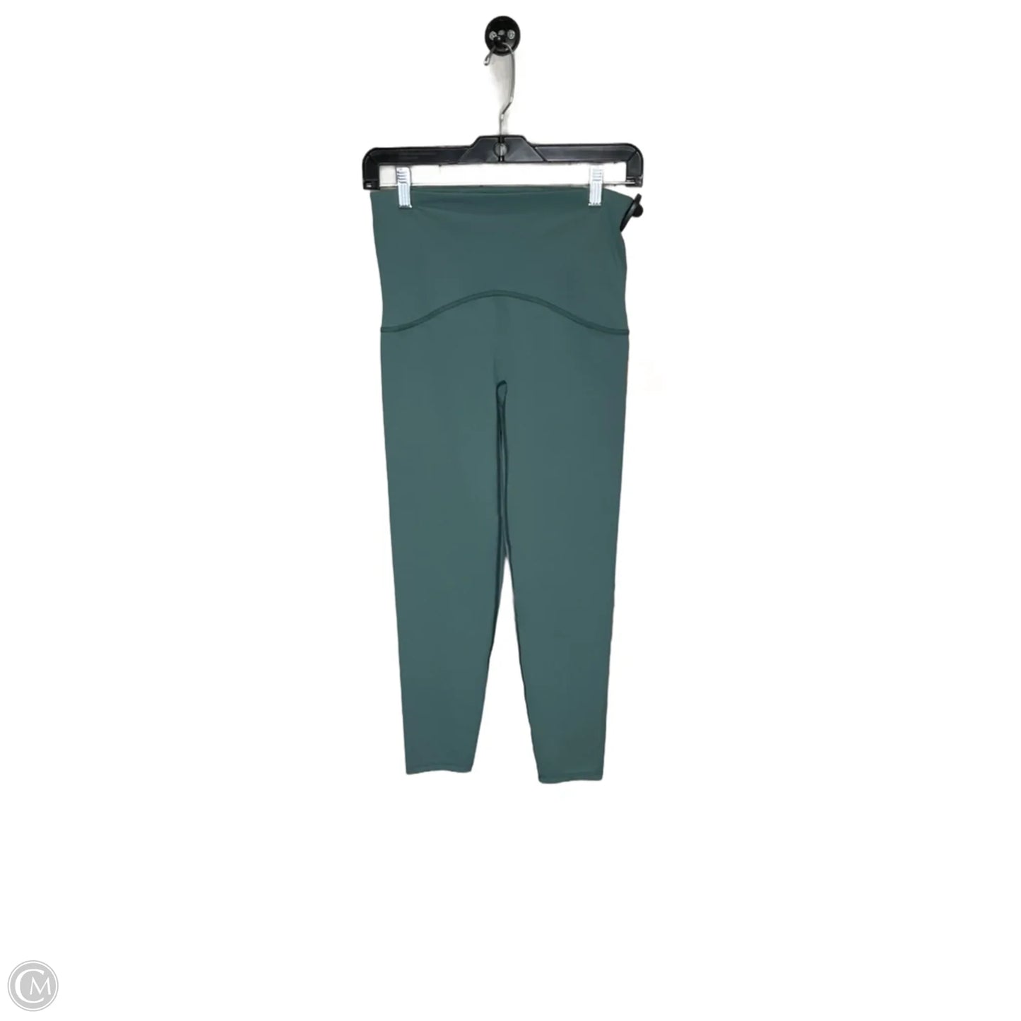 Athletic Leggings By Spanx In Green, Size: M