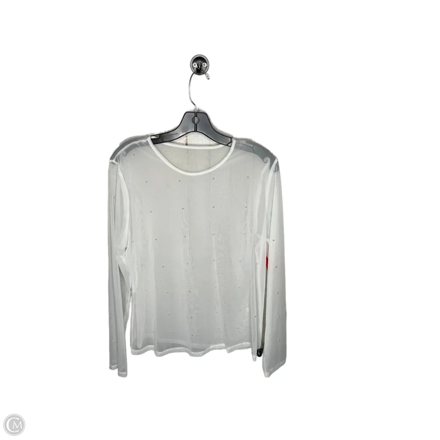 Top Short Sleeve By Clothes Mentor In White, Size: Xl