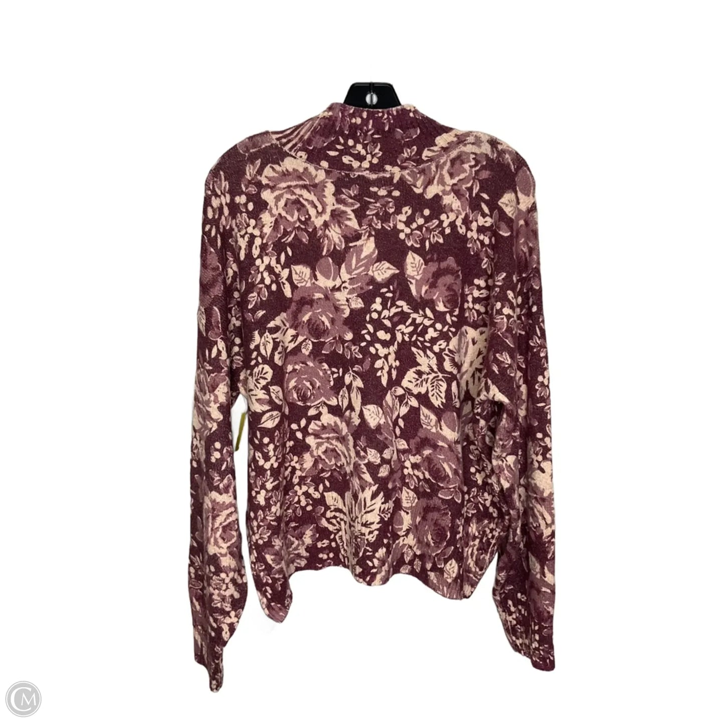 Sweater By Clothes Mentor In Floral Print, Size: L