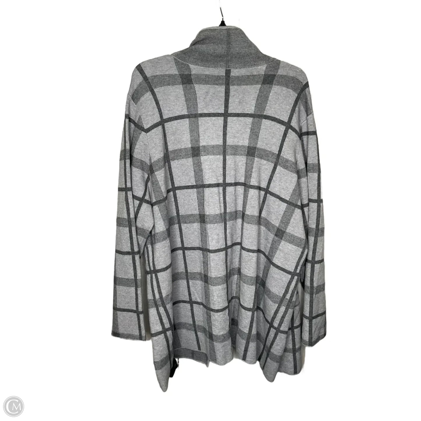 Cardigan By Fortune & Ivy In Plaid Pattern, Size: 2x