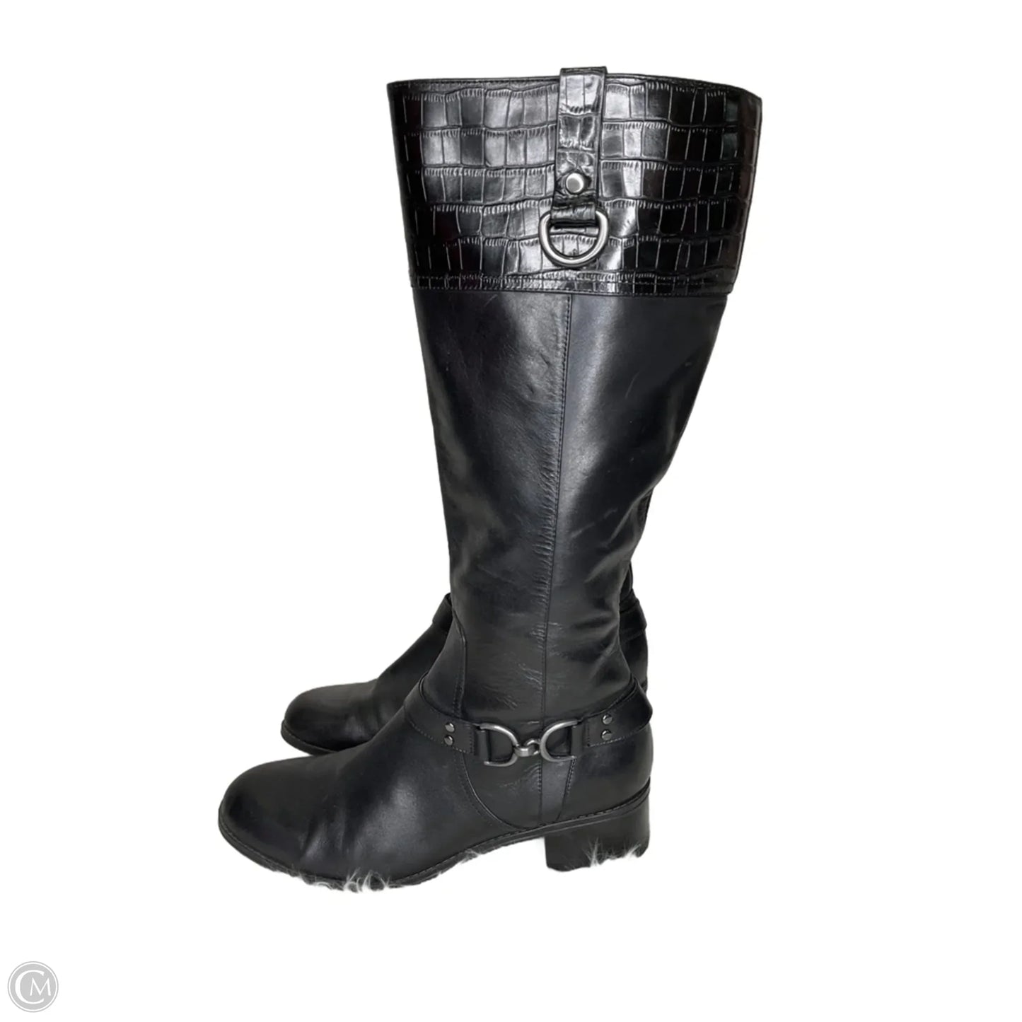 Boots Knee Flats By Bandolino In Black, Size: 9.5