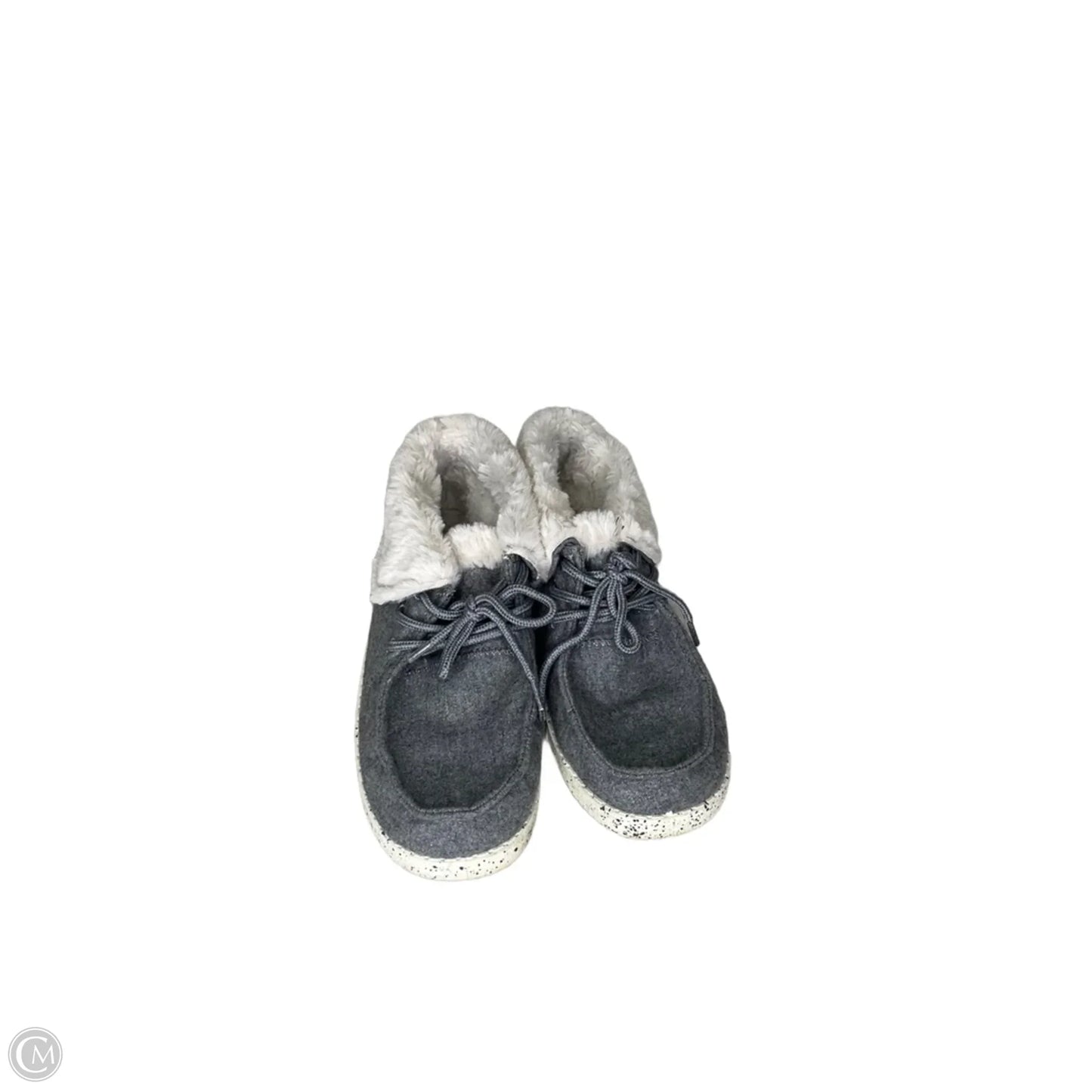 Boots Ankle Flats By Rock And Candy In Grey & White, Size: 8