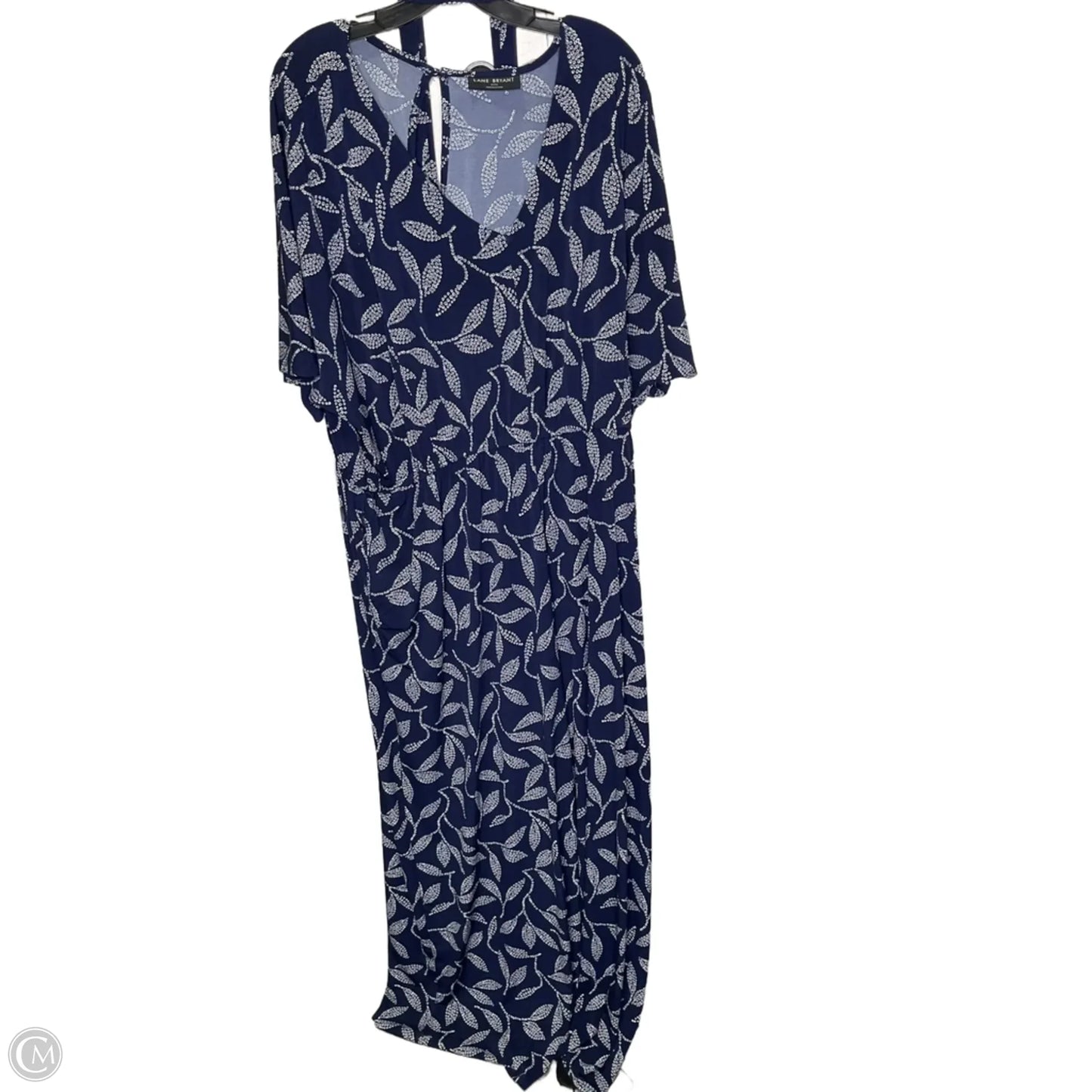 Jumpsuit By Lane Bryant In Blue & White, Size: 3x