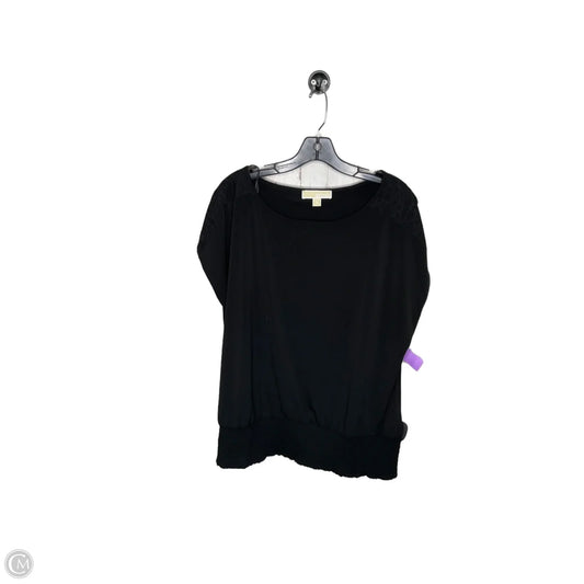 Top Short Sleeve Designer By Michael Kors In Black, Size: 2x