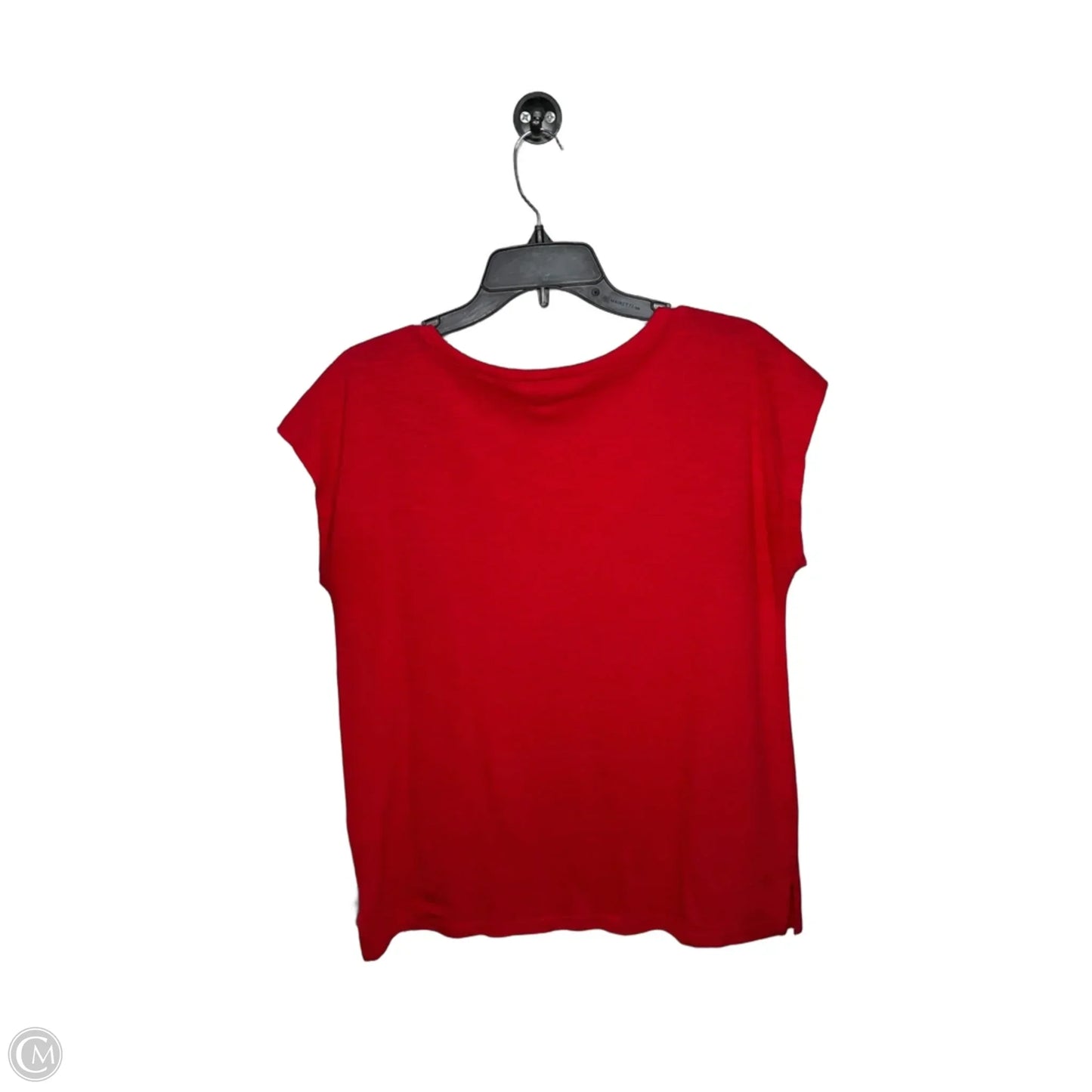 Top Short Sleeve By Liz Claiborne In Red, Size: M