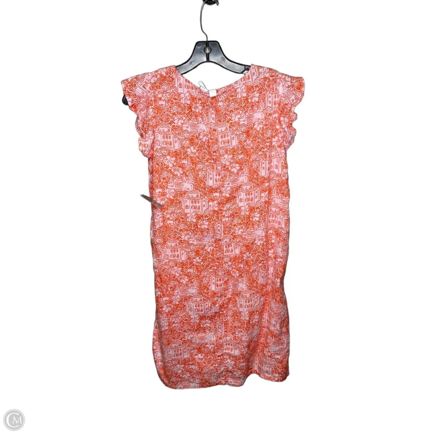 Dress Casual Short By Cynthia Rowley In Orange & White, Size: S