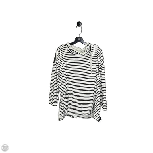 Athletic Sweatshirt Collar By Talbots In Striped Pattern, Size: 3x