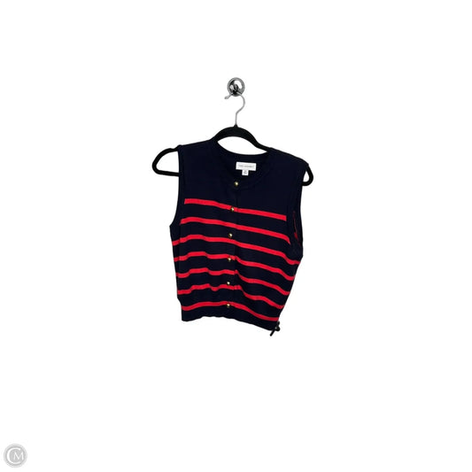 Top Sleeveless By Free Assembly In Striped Pattern, Size: M