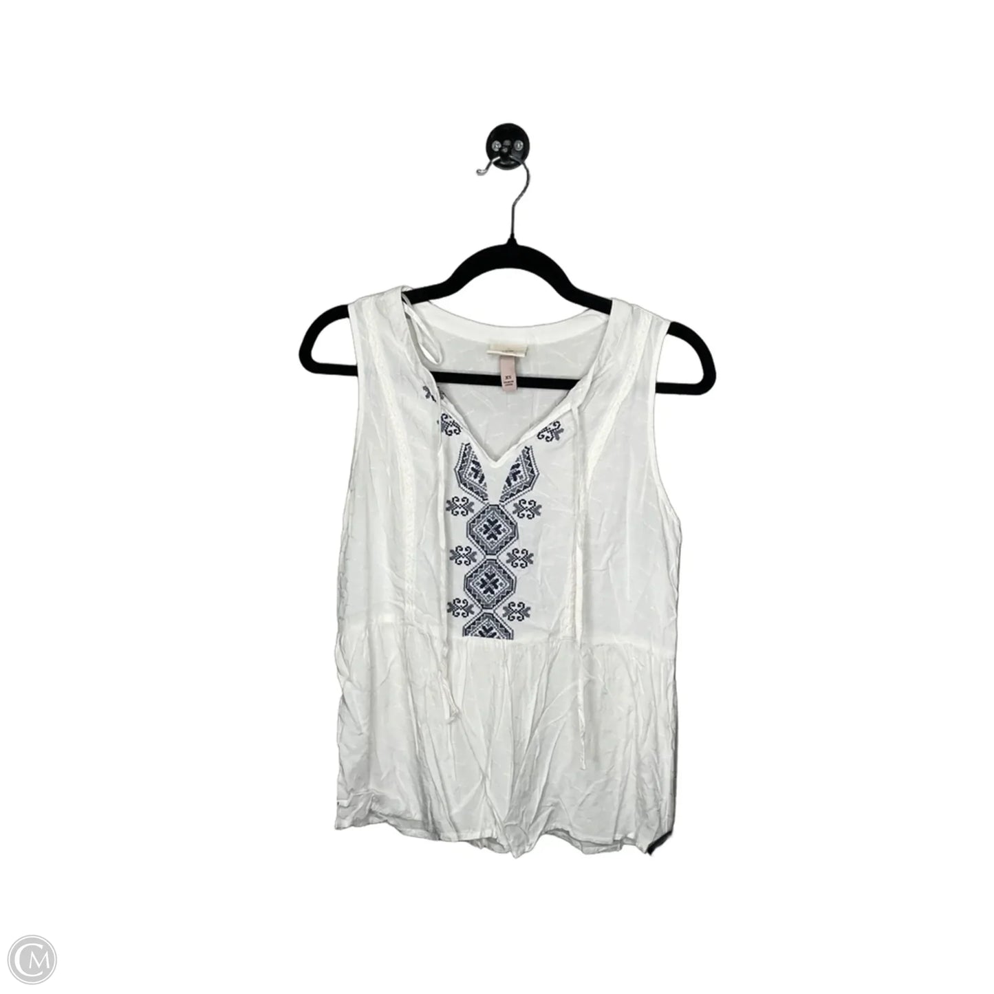 Top Sleeveless By Knox Rose In White, Size: Xs