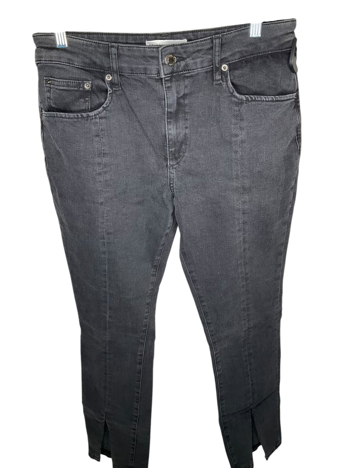 Jeans Flared By Zara In Black Denim, Size: 12