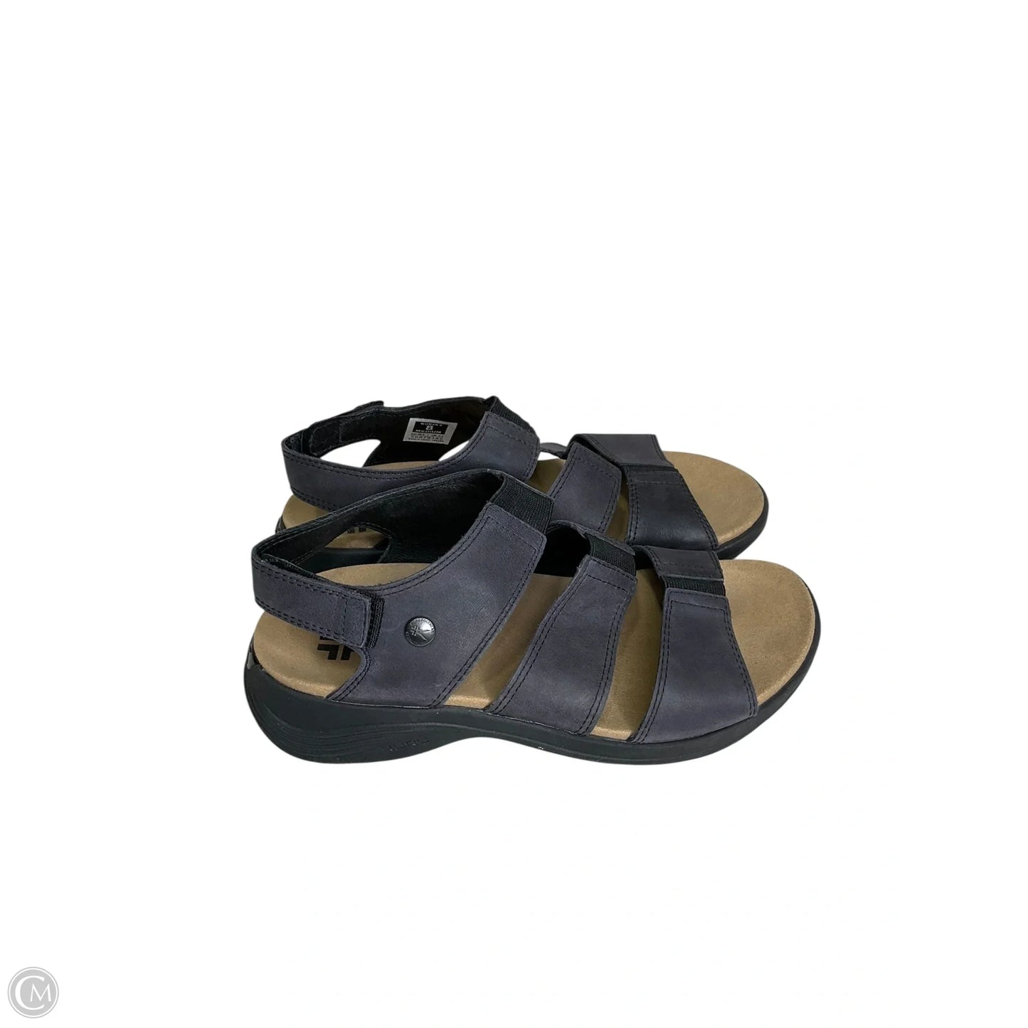 Sandals Flats By Clothes Mentor In Black, Size: 8