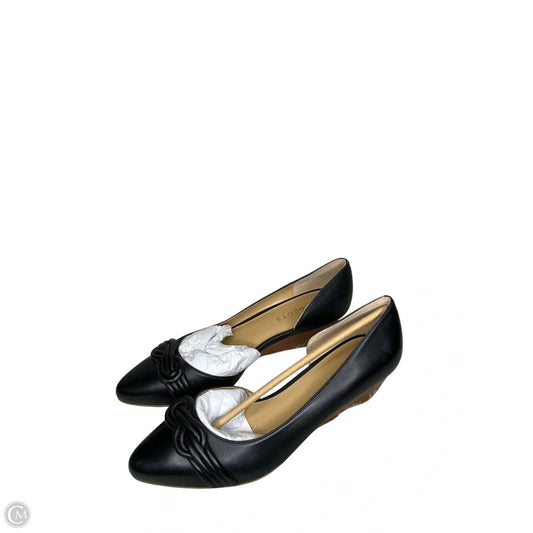 Shoes Heels Wedge By Talbots In Black, Size: 9