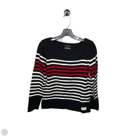 Top Long Sleeve By Talbots In Black & White, Size: S