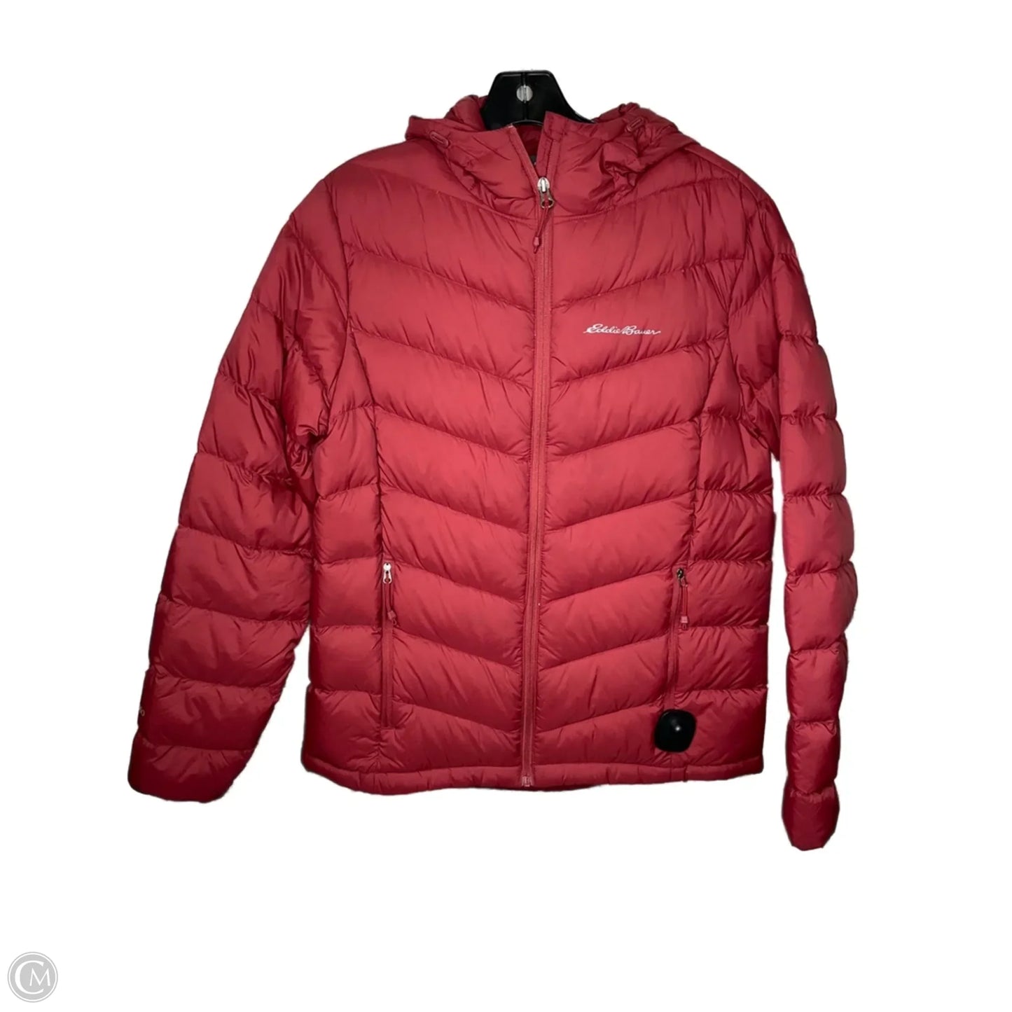 Coat Puffer & Quilted By Eddie Bauer In Maroon, Size: M