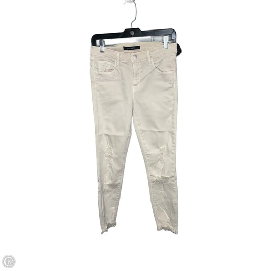 Jeans Skinny By J Brand In Cream, Size: 4