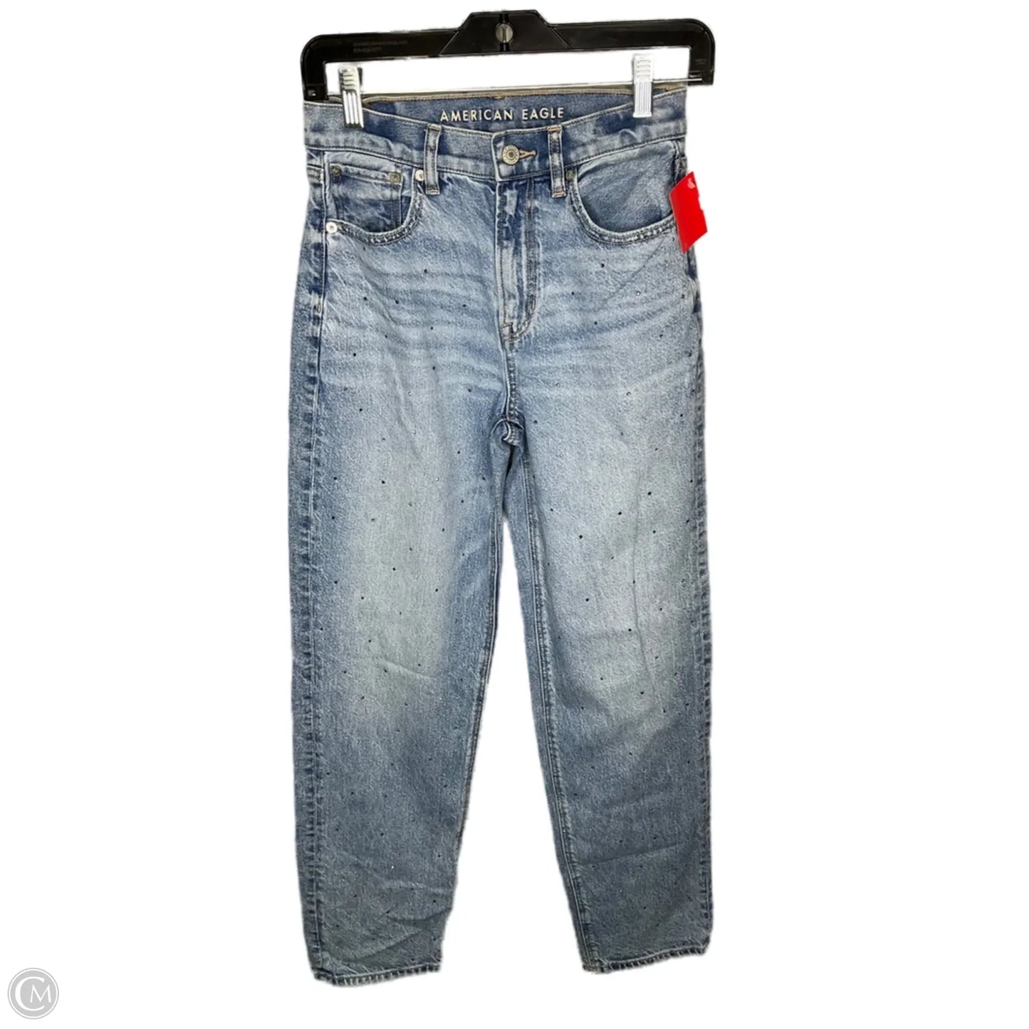 Jeans Straight By American Eagle In Blue, Size: 0