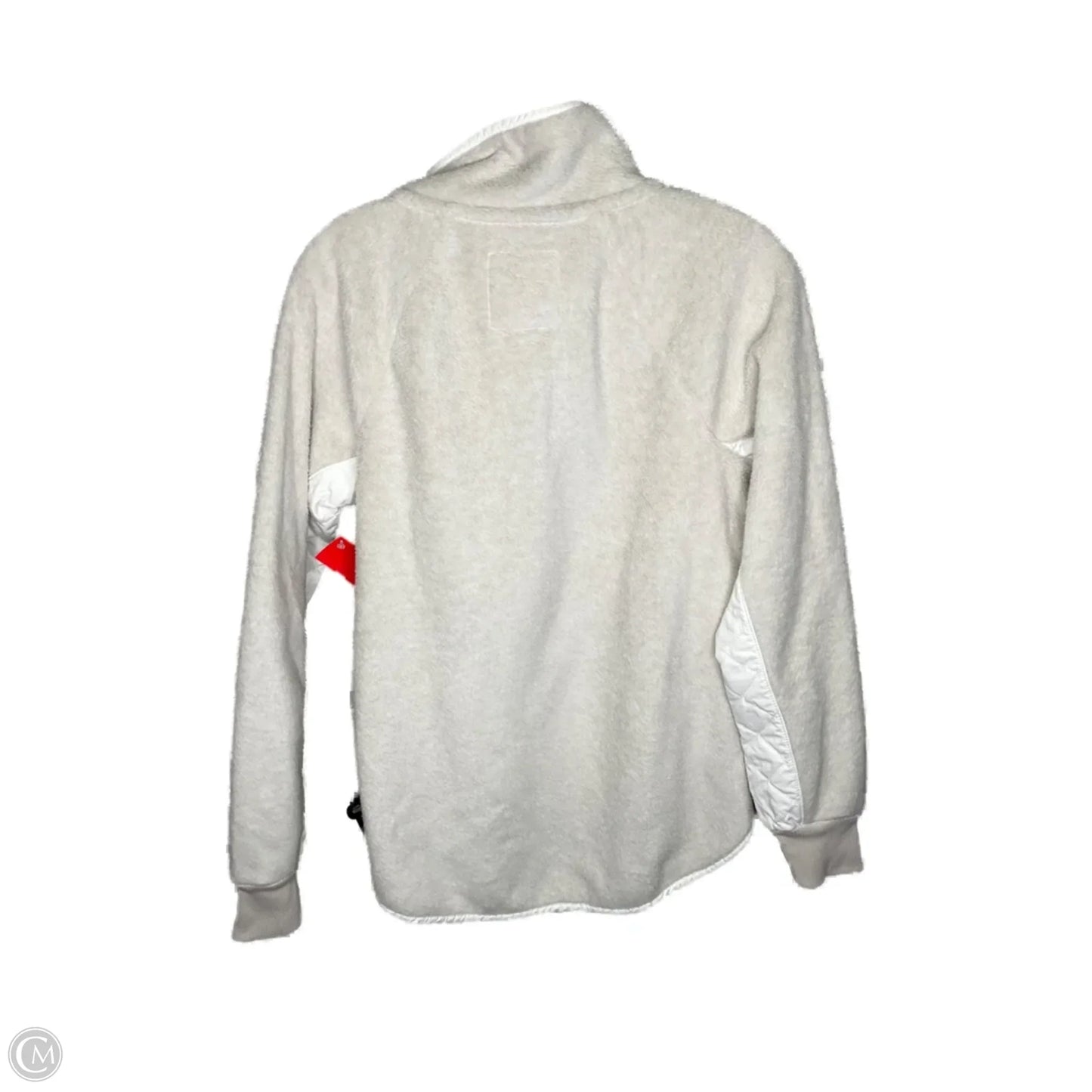 Athletic Top Long Sleeve Collar By Abercrombie And Fitch In Cream, Size: S