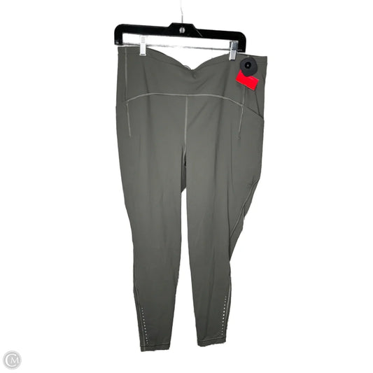 Athletic Leggings By Lululemon In Green, Size: 16