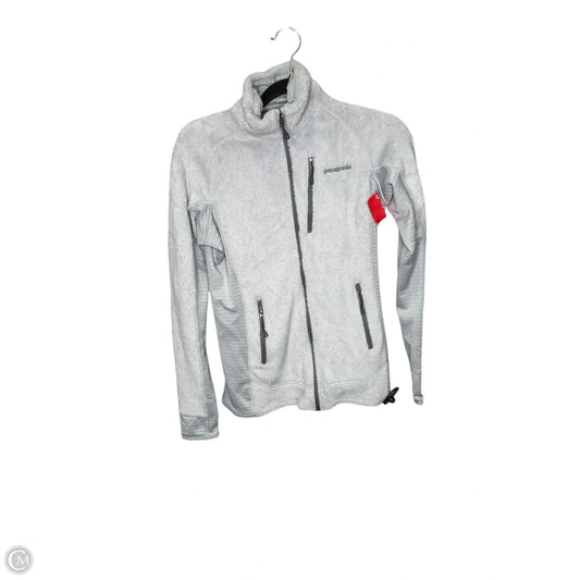 Athletic Jacket By Patagonia In Grey, Size: M
