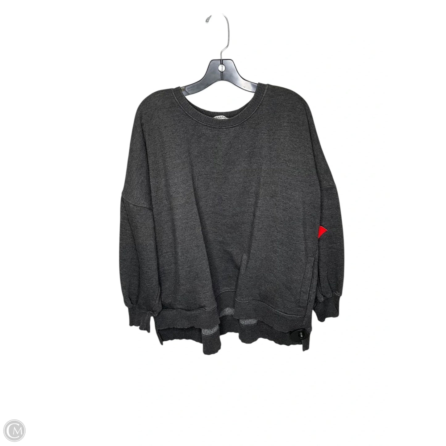 Sweatshirt Crewneck By Zenana In Grey, Size: 2x