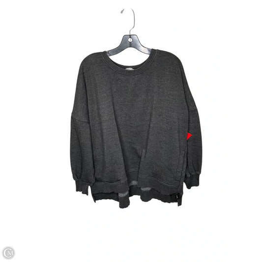 Sweatshirt Crewneck By Zenana In Grey, Size: 2x