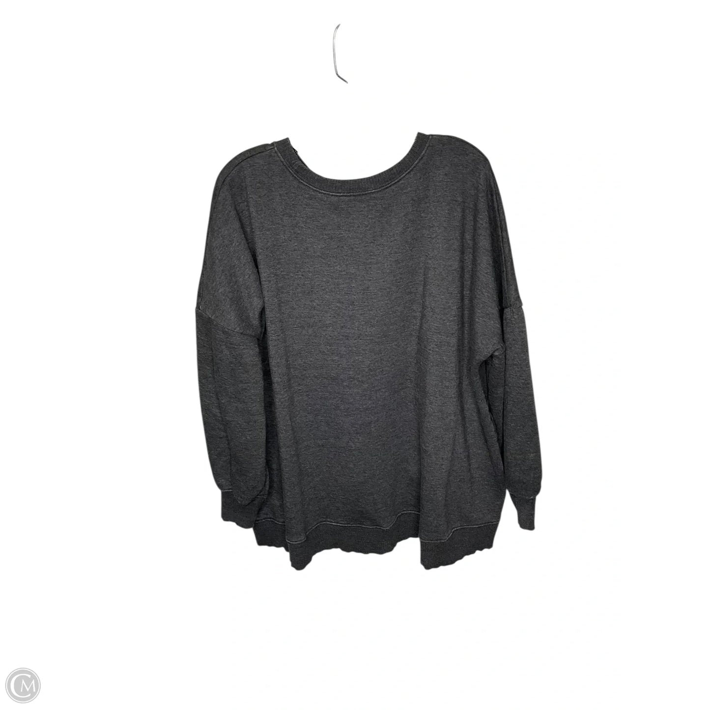 Sweatshirt Crewneck By Zenana In Grey, Size: 2x