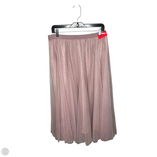 Skirt Midi By Clothes Mentor In Pink, Size: Xl